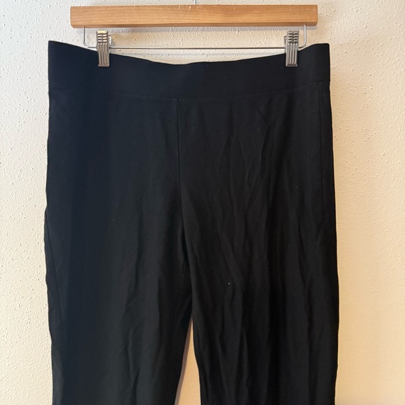 Eileen Fisher Black Elastic Waist Leggings Size Medium - Picture 3 of 7